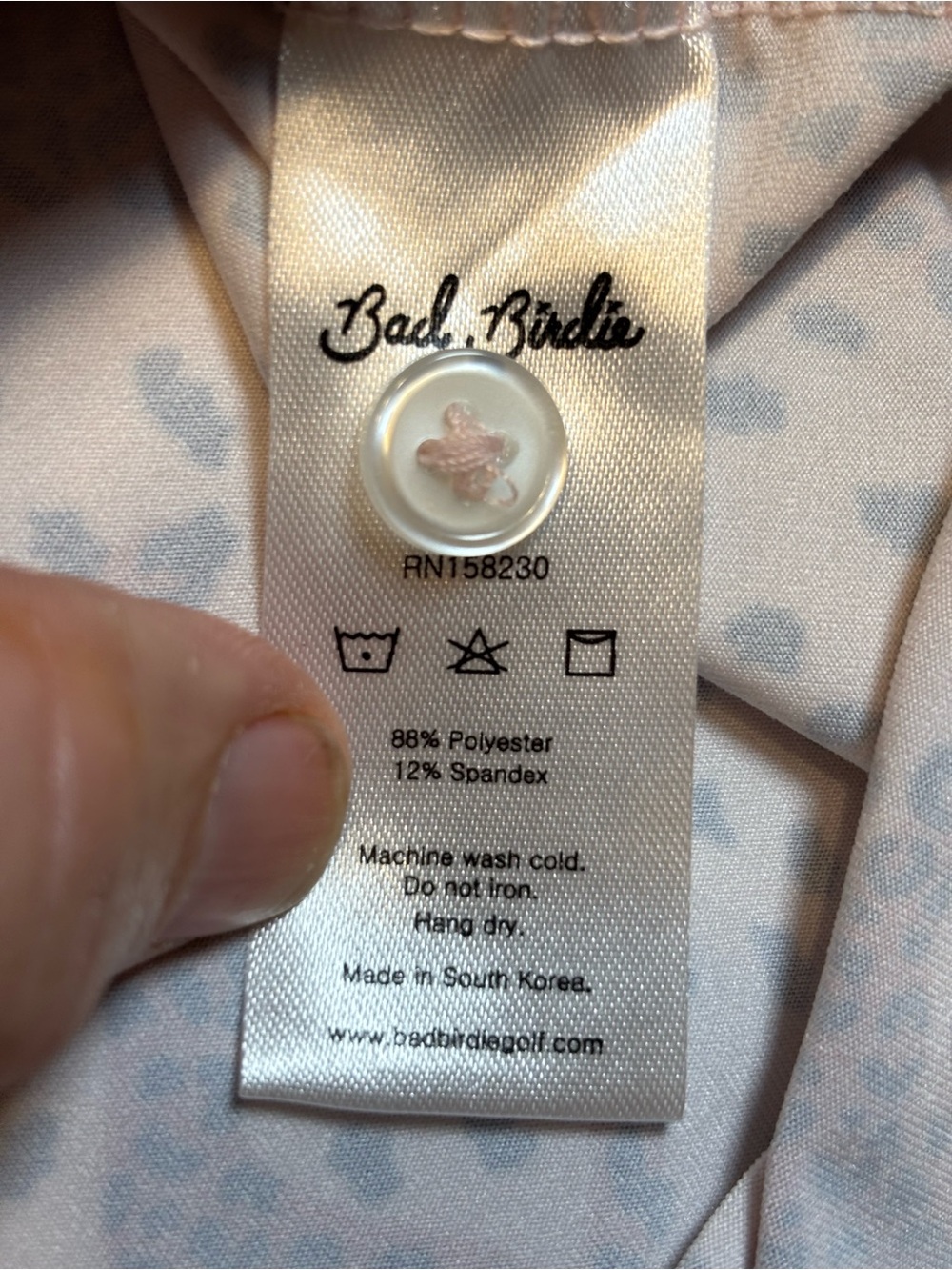 Bad Birdie Sahara Golf Polo Shirt Mens XL Cheetah Print Performance Stretch SPF - Picture 8 of 13